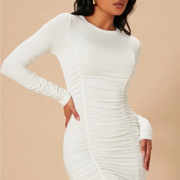 COPY - New Fashion Nova Ruched Dress - Picture 2 of 3